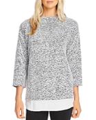 Vince Camuto Boucle Shirttail Top
