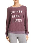 Wildfox Coffee Saves Lives Sweatshirt