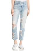 Hudson Zoeey High-rise Straight Crop Jeans In In Bloom