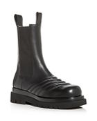 Bottega Veneta Men's Leather Platform Chelsea Boots
