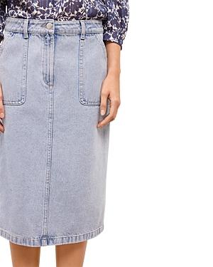 Gerard Darel Laia High-waist Denim Pencil Skirt