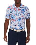 Robert Graham Winslow Stretch Cubist Print Classic Fit Performance Polo Shirt
