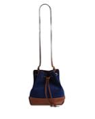 Gerard Darel Mini Leather Drawstring Bucket Bag