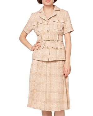 Gracia Tweed Pleats Tennis Midi Skirt (43% Off) - Comparable Value $97.20