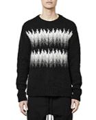 Thom/krom Jacquard Crewneck Sweater