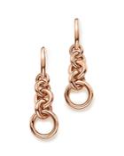 Roberto Coin 18k Rose Gold Five Loop Drop Earrings