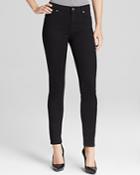 7 For All Mankind Jeans - The Slim Illusion Luxe High Waist Skinny In Black