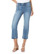 Liverpool Los Angeles Hannah High Rise Flare Hem Cropped Jeans In Asheville