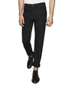 Reiss Mid-rise Slim Fit Jeans In Stay Black