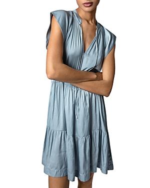 Zadig & Voltaire Rito Tiered Satin Dress