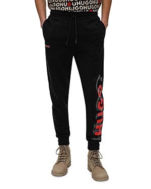 Hugo Darlowe Cotton Logo Print Regular Fit Joggers