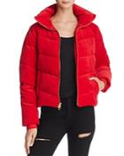 Juicy Couture Black Label Velour Down Puffer Jacket