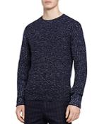 Reiss Pierre Flecked Crewneck Sweater