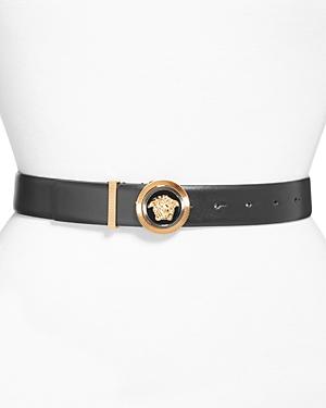 Versace Women's Leather Logo Belt