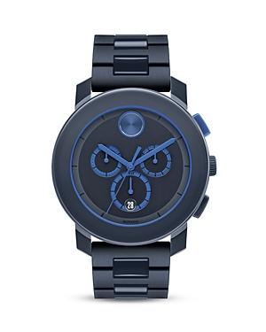 Movado Bold Large Navy Tr90 And Stainless Steel Chronograph, 43.5mm