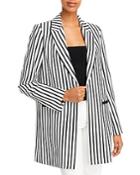 Alice And Olivia Kylie Striped Jacket
