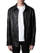 Zadig & Voltaire Blade Crinkle Leather Jacket