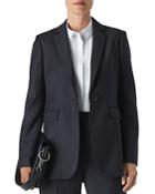 Whistles Pinstriped Single-breasted Blazer