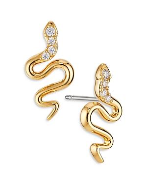 Ajoa By Nadri Totem Snake Stud Earrings