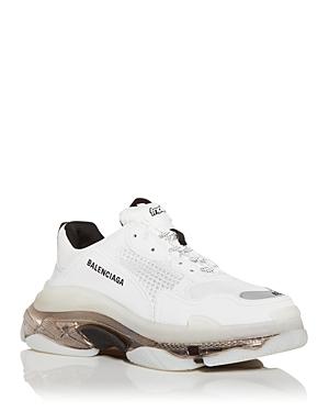 Balenciaga Men's Triple S Clear Sole Low Top Sneakers