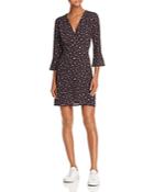 French Connection Verona Edith Ditsy Floral Faux-wrap Dress