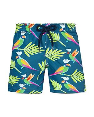 Vilebrequin Jim Parrot Print Swim Trunks