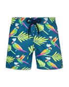 Vilebrequin Jim Parrot Print Swim Trunks