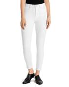 Ella Moss High-rise Cropped Skinny Jeans In White