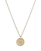 David Yurman Q Initial Charm Necklace With Diamonds In 18k Gold, 16-18