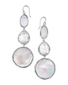 Ippolita Sterling Silver Ondine Clear Quartz & Mother-of-pearl Drop Earrings