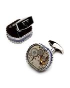 Tateossian Men's Tonneau Gear Cufflinks