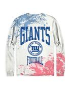 Junk Food New York Giants Long Sleeve Tie Dye Crewneck Tee