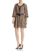 Kobi Halperin Mae Silk Leopard-print Dress