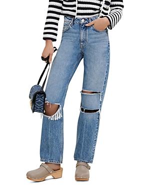 Maje Paros Ripped Relaxed Jeans