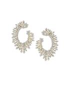 Hueb 18k Yellow Gold Luminus Diamond Circle Front To Back Earrings