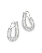 Bloomingdale's Round & Baguette Front-to-back Earrings In 14k White Gold, 2.50 Ct. T.w. - 100% Exclusive