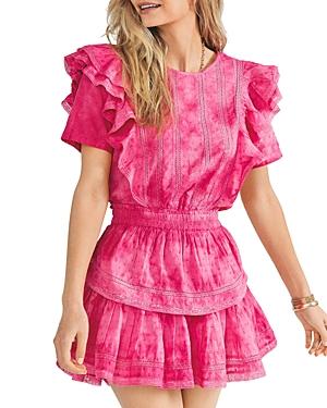 Loveshackfancy Natasha Ruffled Hemstitched Dress