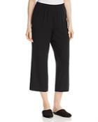 Eileen Fisher Petites System Straight Crop Silk Pants