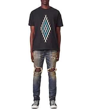 Purple Brand Slim Fit Dirty Indigo Blowout Jeans