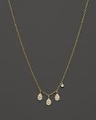 Meira T 14k Yellow Gold Teardrop Pendant Necklace With Diamonds, 16