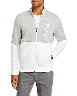 Boss Skaz Logo Two-tone Zip Sweatshirt