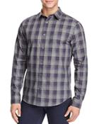 Vince Melrose Ombre Plaid Flannel Slim Fit Button-down Shirt
