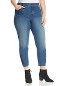 Nydj Plus Alina Eyelet Embroidered Ankle Jeans In Nottingham - 100% Exclusive