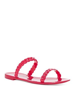 Stuart Weitzman Women's Sawyer Jelly Braided Strap Slide Sandals