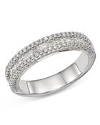 Bloomingdale's Pave & Channel-set Diamond Band In 14k White Gold, 0.75 Ct. T.w. - 100% Exclusive