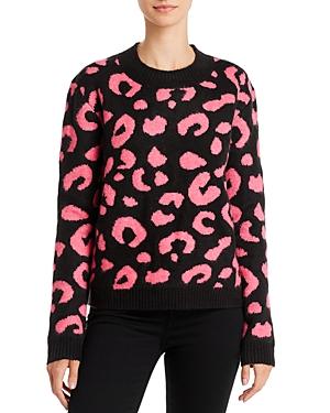 Line & Dot Civet Leopard Jacquard Sweater