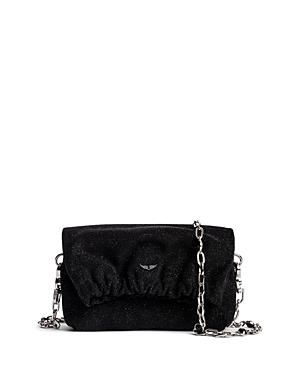 Zadig & Voltaire Rockyssime Caviar Leather Pouch Clutch