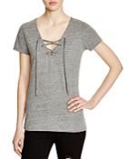 Velvet By Graham & Spencer Lace-up Tee - 100% Bloomingdale's Exclusive