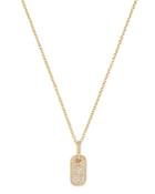 Bloomingdale's Diamond Dog Tag Pendant Necklace In 14k Yellow Gold - 100% Exclusive