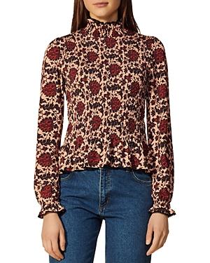 Sandro Constantin Printed Long Sleeve Tee